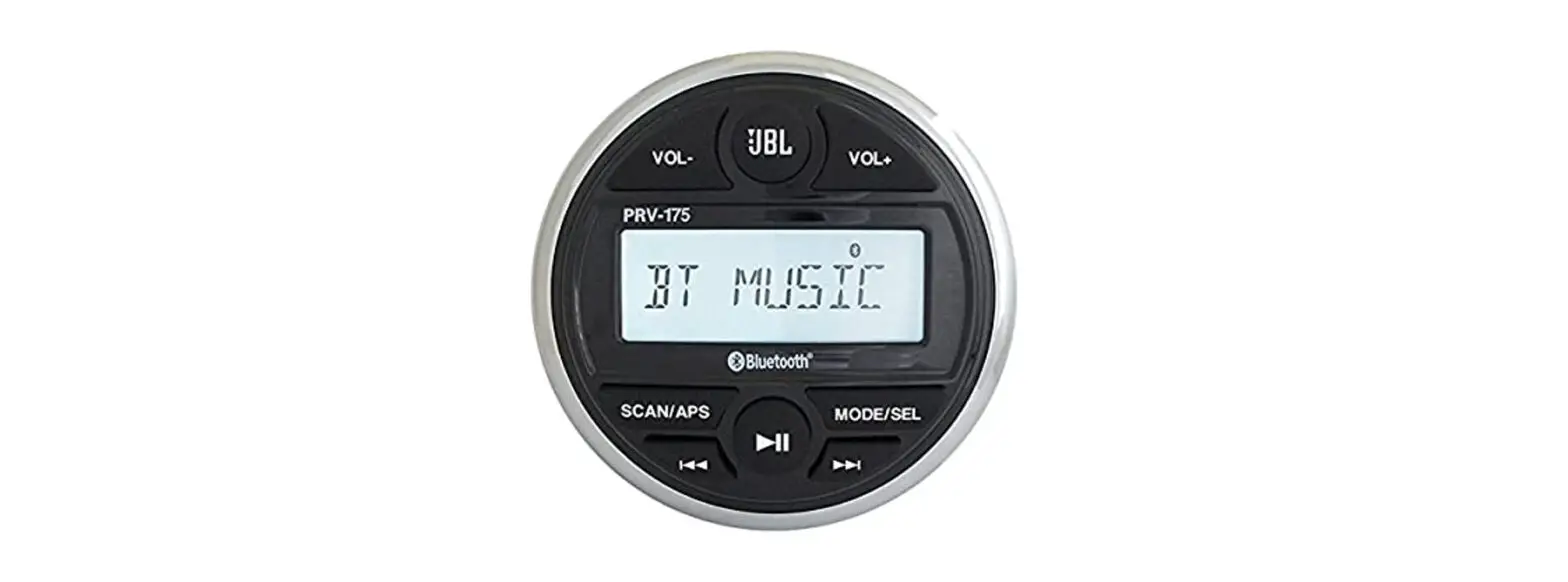 Jbl Prv-175 Gauge Style Marine Boat Cycle Digital Media Bluetooth Receiver Instruction Manual