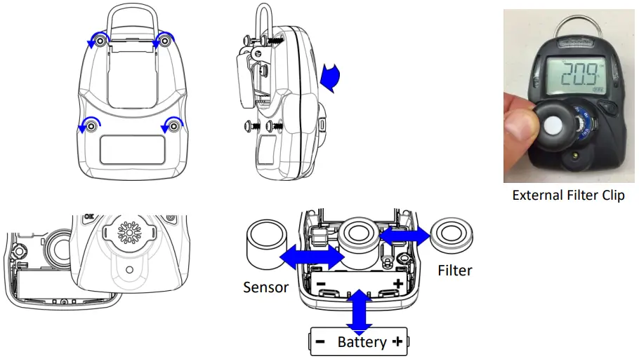 Replacing the Sensor Filter