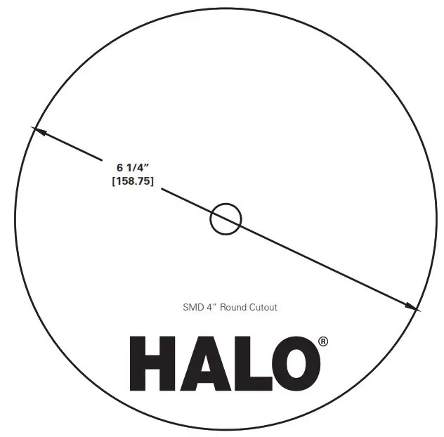 HALO Cooper Lighting Solutions SMD Round Ceiling Templates For “SC” Models 1
