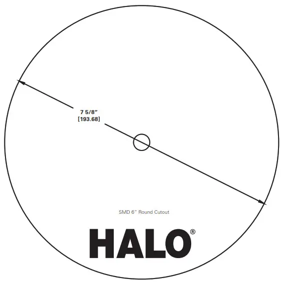 HALO Cooper Lighting Solutions SMD Round Ceiling Templates For “SC” Models 2