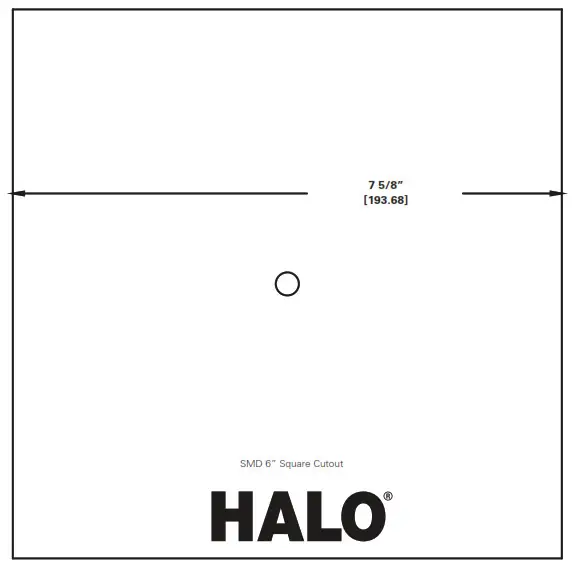 HALO Cooper Lighting Solutions SMD Round Ceiling Templates For “SC” Models 4
