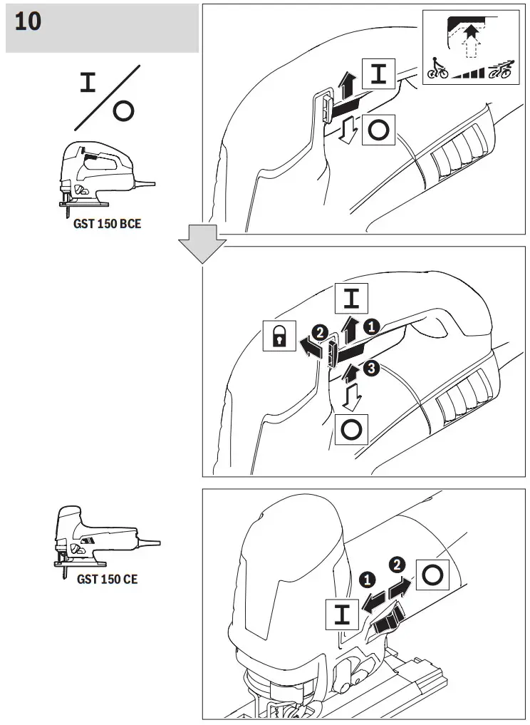 BOSCH GST 150 CE Straight Jigsaw - figure 12