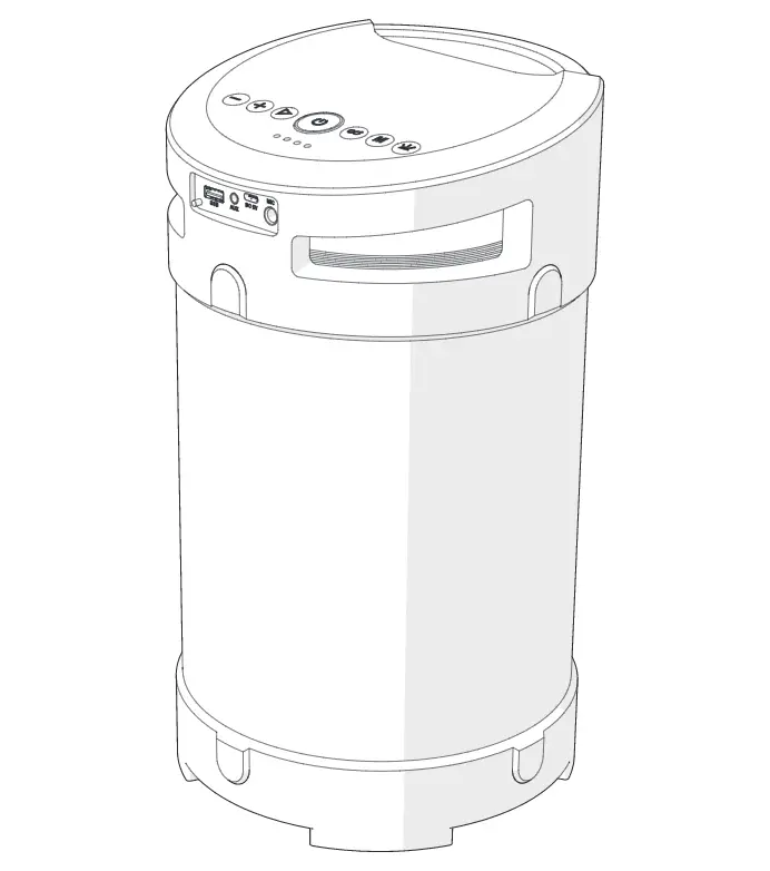 Nedis Spbb350bk Bluetooth Party Speaker User Manual