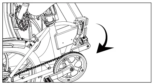 ADO A16 Folding Electric Bike - Unroll the body
