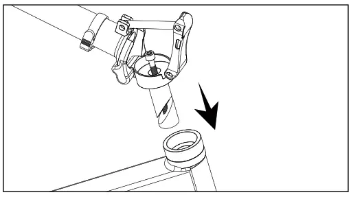 ADO A16 Folding Electric Bike - head tube
