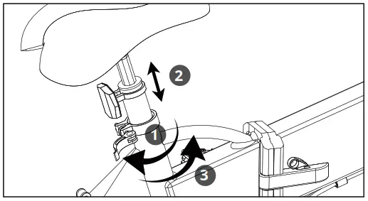 ADO A16 Folding Electric Bike - saddle