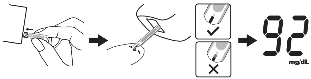 FORA TD 4365A Diamond Blood Glucose Test Strip