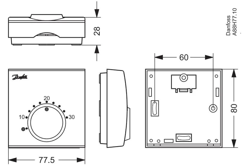 Danfoss FH-WT Room Thermostats - fig5