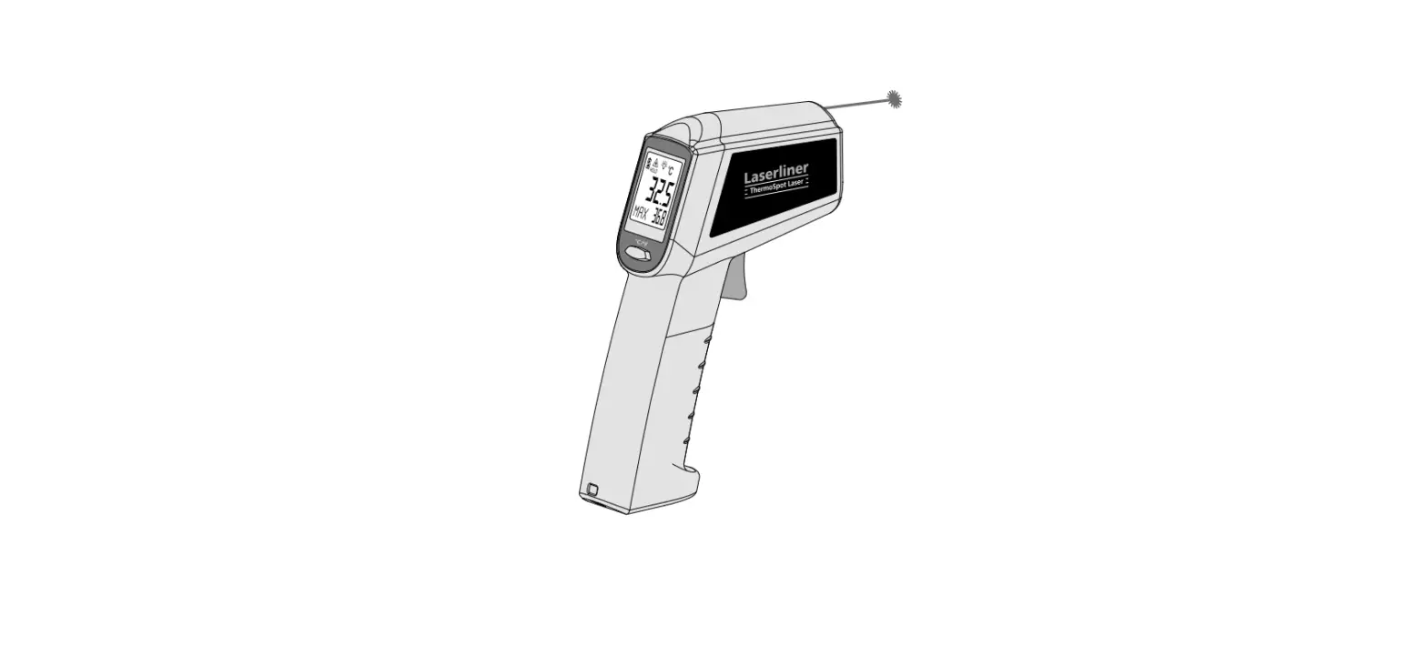 Laserliner 082.040a Thermospot Laser Non-contact Infrared Temperature Measuring Device Instruction Manual