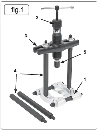 SEALEY-PS980-V2-HYDRAULIC-BEARING-SEPARATOR-PULLER-SET-fig-1