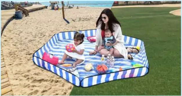 SANDY BUMZ 52 Inch Square Feet of Picnic Area Instructions - Perfect for anywhere you enjoy the outdoors with friends and family