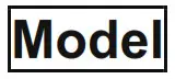 Model number