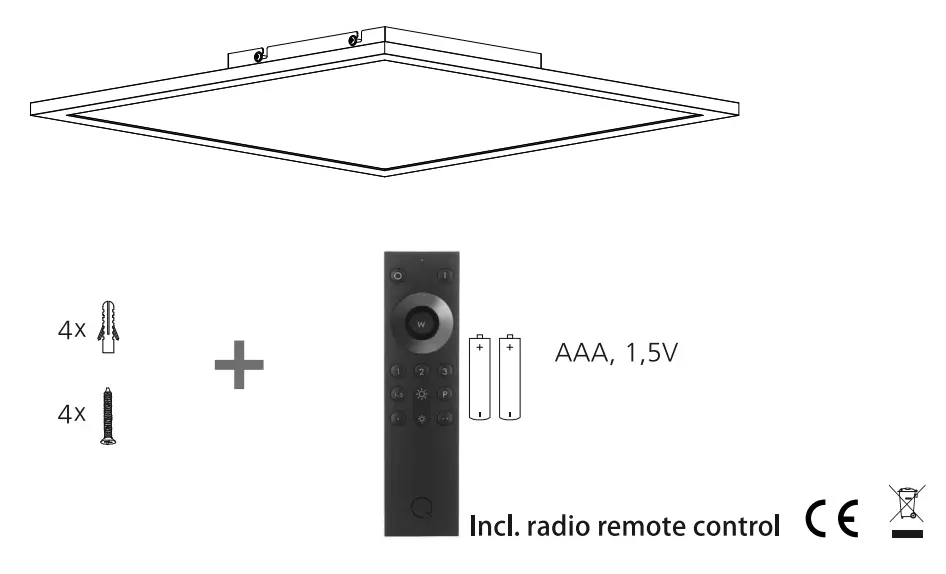 Paul Neuhaus 8079-16 Q-Flag Ceiling Light LED - 1