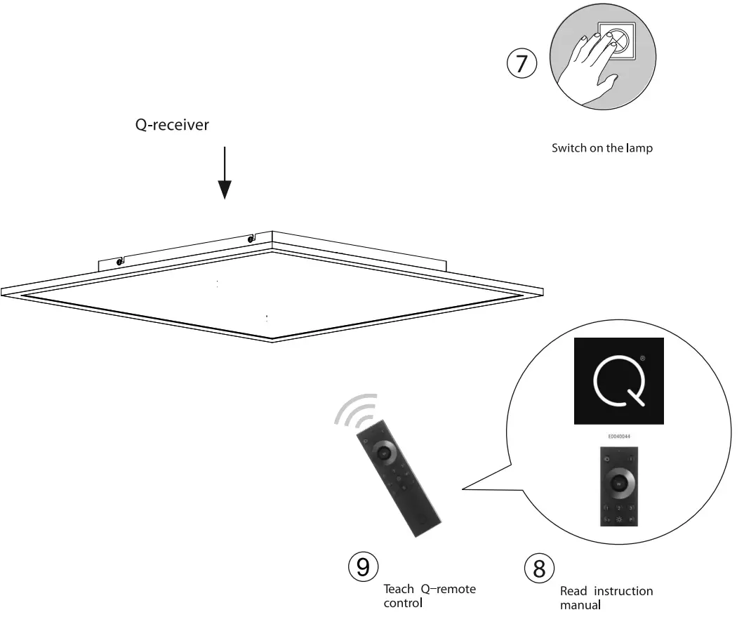 Paul Neuhaus 8079-16 Q-Flag Ceiling Light LED - 4