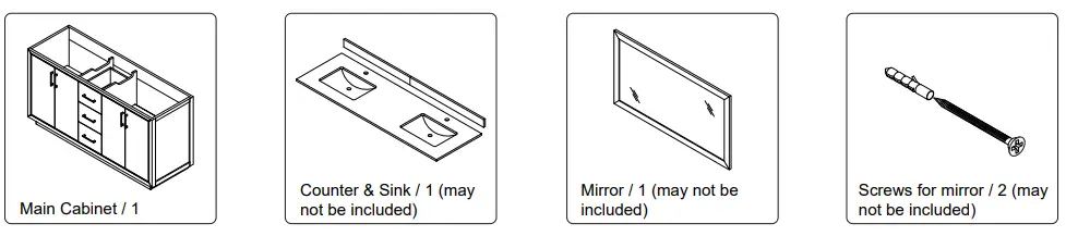 WYNDHAM COLLECTION Double Vanity with Optional Carrara Marble Counter-fig3
