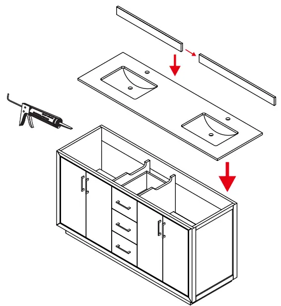 WYNDHAM COLLECTION Double Vanity with Optional Carrara Marble Counter-fig6