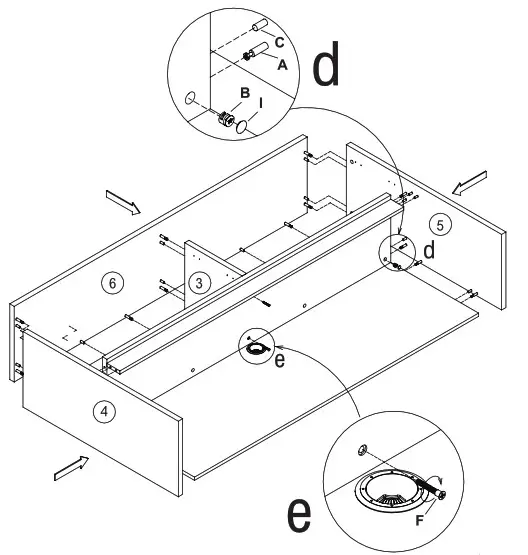 LORELL 69382 69383 69416 69417 69912 69913 69976 69977 69978 69557 18214 69619 18269 69620 18270 Hutch - Step 3
