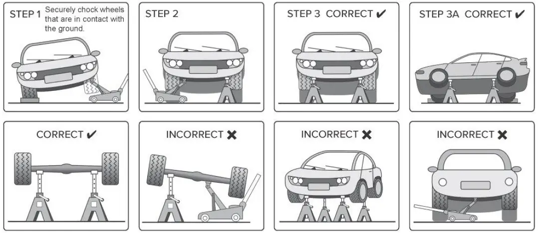 SEALEY AS2500 Axle Stands 2.5tonne Capacity Per Stand-3