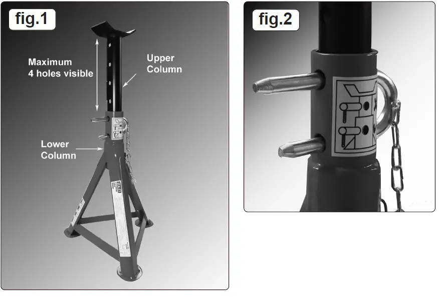 SEALEY AS2500 Axle Stands 2.5tonne Capacity Per Stand-4