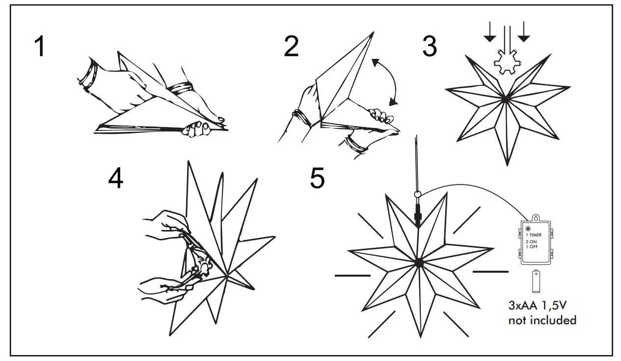 EGLO Alice LED Paper Star -