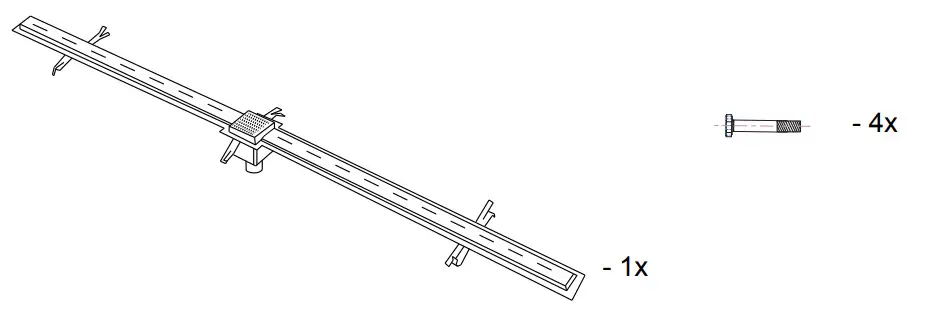SANELA SLKN 01 Swimming Pool Slotted Drains - Figure 1