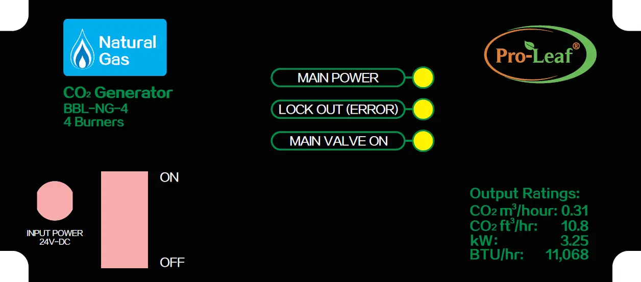 Pro-Leaf CO2 Generator LP NG 07