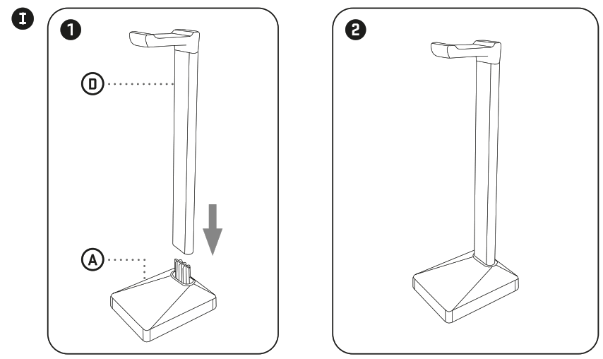 YENKEE YHS 01 Headphone stand - 2
