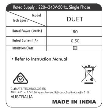 BONAIRE-Duet-Portable-Evaporative-Air-Coole-6L-FIG-7