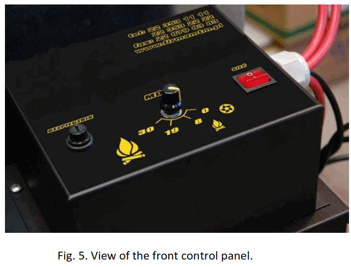 TRADGARDSTEKNIK TMT30 Heater for Universal Oil Type - Control panel