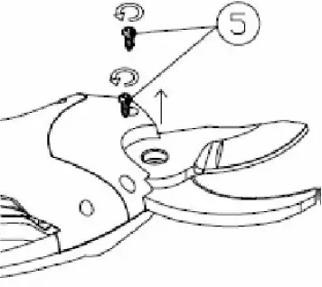 VOLPI ORIGINALE PV400 Electrical Pruning Shear - Greasing and blade replacement 2