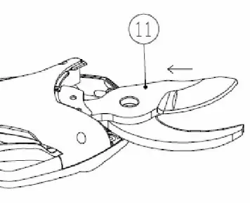 VOLPI ORIGINALE PV400 Electrical Pruning Shear - Greasing and blade replacement 6