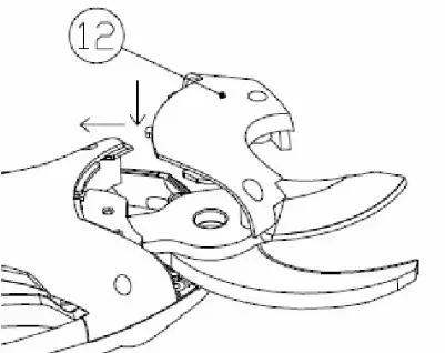 VOLPI ORIGINALE PV400 Electrical Pruning Shear - Greasing and blade replacement 7