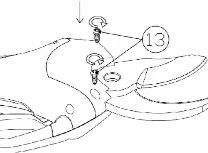 VOLPI ORIGINALE PV400 Electrical Pruning Shear - Greasing and blade replacement 8