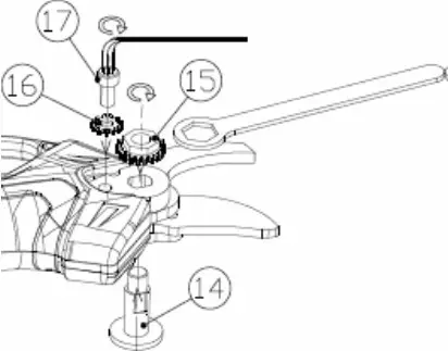 VOLPI ORIGINALE PV400 Electrical Pruning Shear - Greasing and blade replacement 9