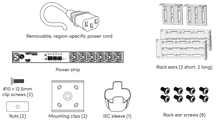 WATTBOX WB-800I-IPVM-6 IP Power Conditioner - Package Contents