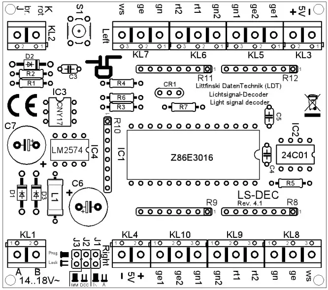 LDT LS DEC NS F Light Signal Decoder - Figure