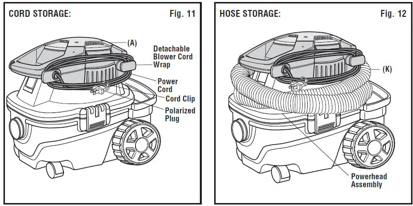 RIDGID WD40801 4 U.S. Gallon 15 Liter Detachable Wet Dry Vac-11