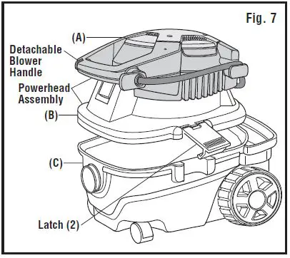 RIDGID WD40801 4 U.S. Gallon 15 Liter Detachable Wet Dry Vac-8