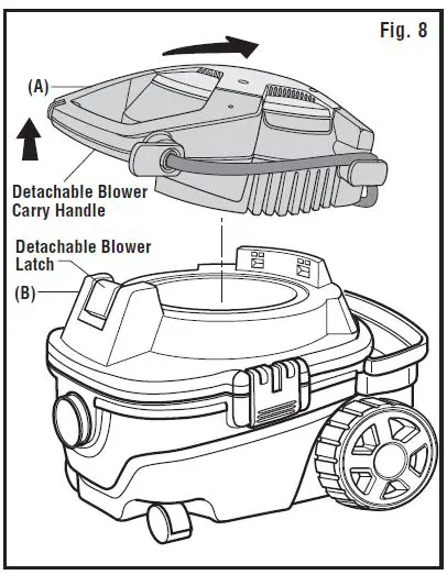 RIDGID WD40801 4 U.S. Gallon 15 Liter Detachable Wet Dry Vac-9
