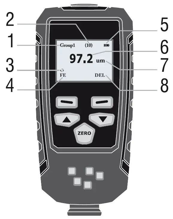 PCE Instruments PCE CT 65 Coating Thickness Gauge - System description 2