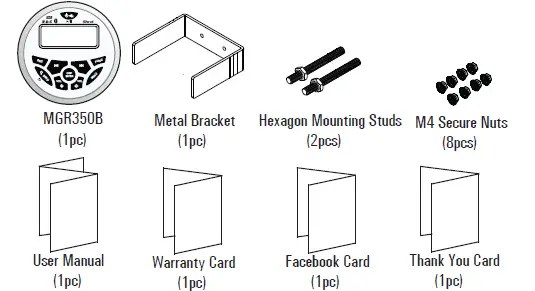 Boss-AUDIO-SYSTEM-MGR350B-Bluetooth-Enabled-Gauge-Hole-Radio-1