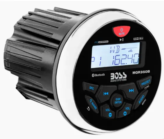 Boss-AUDIO-SYSTEM-MGR350B-Bluetooth-Enabled-Gauge-Hole-Radio-product-image