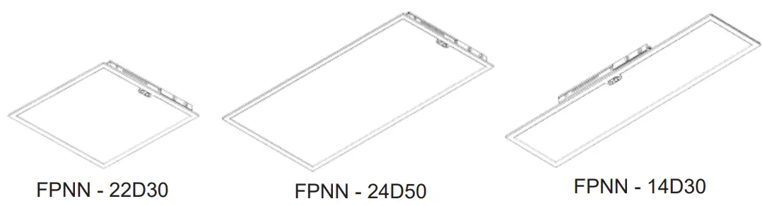 PacLights FPNN series Flat Panel Led Lights Panels and Troffers - fig 1