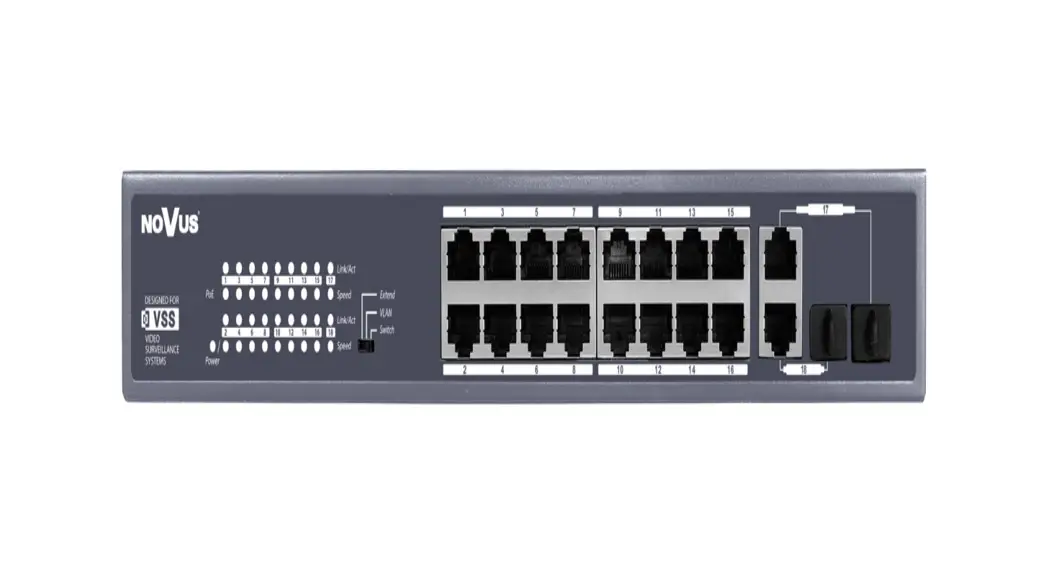 Novus Nvs-3316sp 16-port Poe+ Switch User Guide