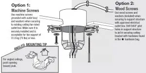 FIG 15 Installing the Ceiling Bracket