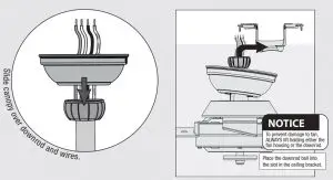 FIG 19 Hanging the Fan