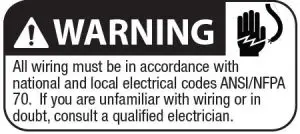 FIG 23 The ceiling fan must be grounded