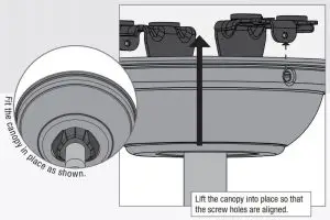 FIG 24 Installing the Canopy