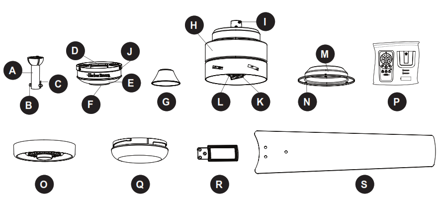 Harbor Breeze 42610 Flanagan Xl Ceiling Fan - 1