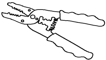 ZEVNI A04772W1 Arkle 14 Inch Wide Black Vanity Light - wire cutter